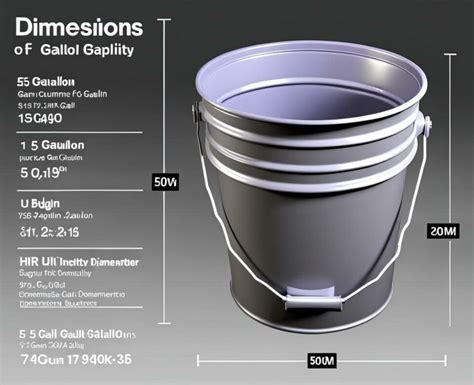 skid steer bucket volume|5 gallon bucket volume calculator.